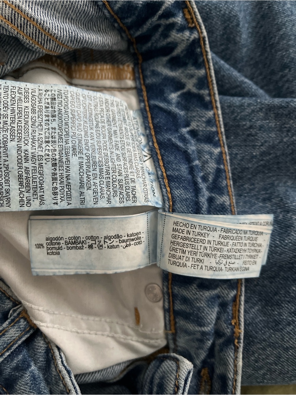 Zara Washed Blue Wide-Leg Mid-Rise Jeans - Picture 5 of 6